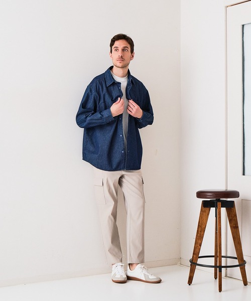 Blue Standard (ブルースタンダード)の「【BLUE STANDARD/ブルースタンダード】快適スーパーストレッチカーゴパンツ 遮熱 UVカット 冷感 軽量 イージーケア 毛玉レス(カーゴパンツ・メンズ・チャコールグレー/ダークグリーン/アイボリー/ブラック・X-LARGE/LARGE/MEDIUM)」の8枚目の写真