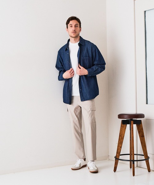 Blue Standard (ブルースタンダード)の「【BLUE STANDARD/ブルースタンダード】快適スーパーストレッチカーゴパンツ 遮熱 UVカット 冷感 軽量 イージーケア 毛玉レス(カーゴパンツ・メンズ・チャコールグレー/ダークグリーン/アイボリー/ブラック・X-LARGE/LARGE/MEDIUM)」の9枚目の写真