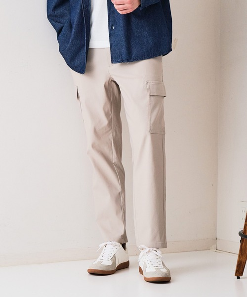 Blue Standard (ブルースタンダード)の「【BLUE STANDARD/ブルースタンダード】快適スーパーストレッチカーゴパンツ 遮熱 UVカット 冷感 軽量 イージーケア 毛玉レス(カーゴパンツ・メンズ・チャコールグレー/ダークグリーン/アイボリー/ブラック・X-LARGE/LARGE/MEDIUM)」の13枚目の写真