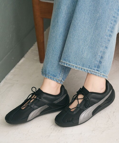 PUMA(プーマ)の「<PUMA>SPEEDCAT GO メッシュ スニーカー(スニーカー・レディース・ブラック・24cm/23.5cm/25cm/24.5cm/23cm)」の2枚目の写真