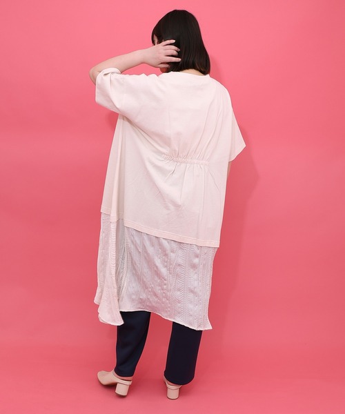 iS ScoLar(イズスカラー)の「561229:箔ラメ入りツリーハウス柄プリーツ切替ワンピース(ワンピース・レディース・アイボリー/グレー/ブラック・M)」の13枚目の写真