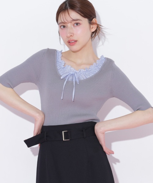 フリルギャザーニット（ニット/セーター）｜JILL by JILL STUART