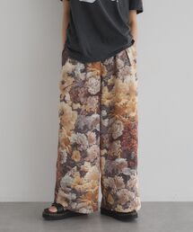 GARAGE OF GOOD CLOTHING | 【日本製】ダークフラワープリントドロストワイドパンツ(その他パンツ)