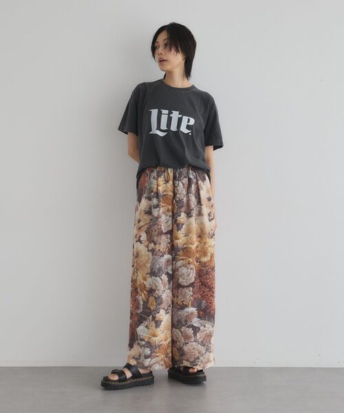 GARAGE OF GOOD CLOTHING（ガレージオブグッドクロージング）の「【日本製】ダークフラワープリントドロストワイドパンツ（その他パンツ・レディース・ダークオレンジ・FREE）」の19枚目の写真