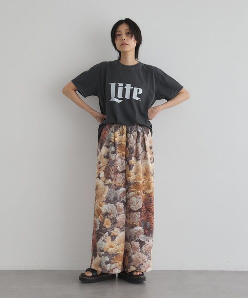 GARAGE OF GOOD CLOTHING（ガレージオブグッドクロージング）の「【日本製】ダークフラワープリントドロストワイドパンツ（その他パンツ・レディース・ダークオレンジ・FREE）」の18枚目の写真