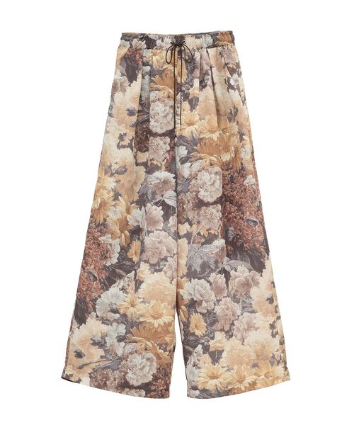 GARAGE OF GOOD CLOTHING（ガレージオブグッドクロージング）の「【日本製】ダークフラワープリントドロストワイドパンツ（その他パンツ・レディース・ダークオレンジ・FREE）」の9枚目の写真