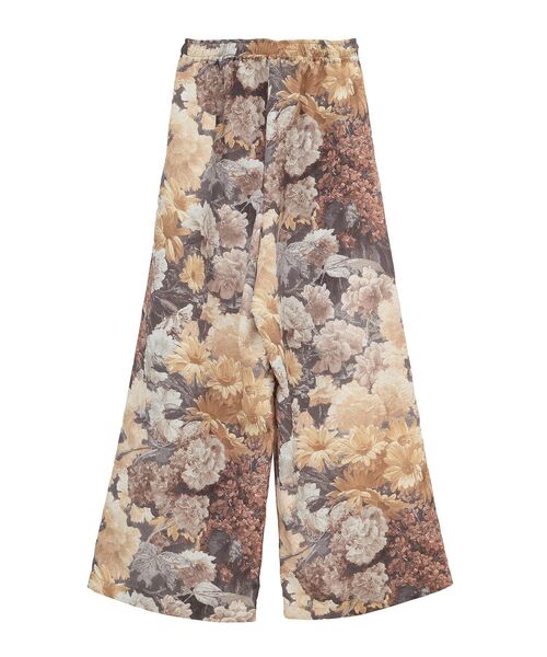 GARAGE OF GOOD CLOTHING（ガレージオブグッドクロージング）の「【日本製】ダークフラワープリントドロストワイドパンツ（その他パンツ・レディース・ダークオレンジ・FREE）」の8枚目の写真