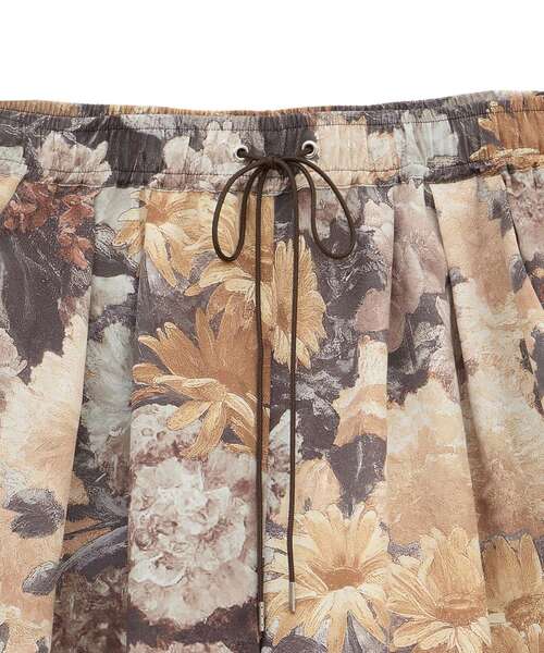 GARAGE OF GOOD CLOTHING（ガレージオブグッドクロージング）の「【日本製】ダークフラワープリントドロストワイドパンツ（その他パンツ・レディース・ダークオレンジ・FREE）」の6枚目の写真