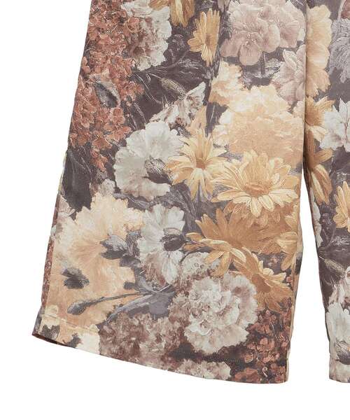 GARAGE OF GOOD CLOTHING（ガレージオブグッドクロージング）の「【日本製】ダークフラワープリントドロストワイドパンツ（その他パンツ・レディース・ダークオレンジ・FREE）」の5枚目の写真