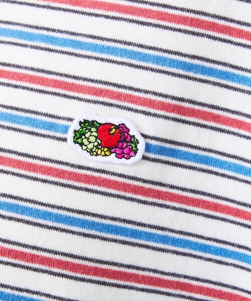 FRUIT OF THE LOOM(フルーツオブザルーム)の「【FRUIT OF THE LOOM/フルーツ・オブ・ザ・ルーム】ピーチ起毛ボーダーTシャツ/半袖/マルチボーダー/クルーネック(Tシャツ/カットソー・メンズ・チャコールグレー/ブラウン/サックスブルー/イエロー/オレンジ/アイボリー・L)」の20枚目の写真