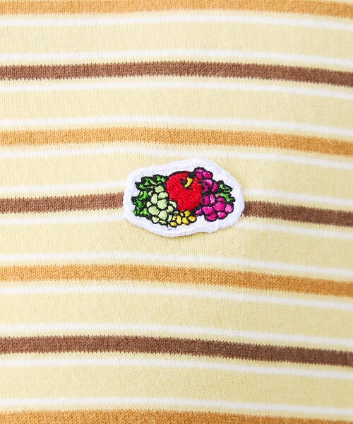 FRUIT OF THE LOOM(フルーツオブザルーム)の「【FRUIT OF THE LOOM/フルーツ・オブ・ザ・ルーム】ピーチ起毛ボーダーTシャツ/半袖/マルチボーダー/クルーネック(Tシャツ/カットソー・メンズ・チャコールグレー/ブラウン/サックスブルー/イエロー/オレンジ/アイボリー・L)」の19枚目の写真