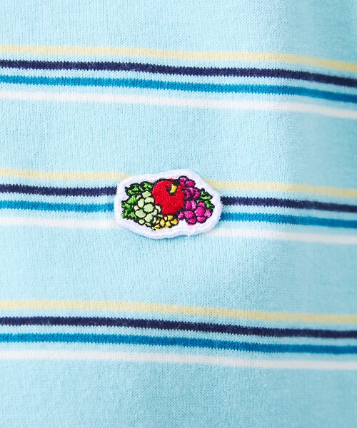 FRUIT OF THE LOOM(フルーツオブザルーム)の「【FRUIT OF THE LOOM/フルーツ・オブ・ザ・ルーム】ピーチ起毛ボーダーTシャツ/半袖/マルチボーダー/クルーネック(Tシャツ/カットソー・メンズ・チャコールグレー/ブラウン/サックスブルー/イエロー/オレンジ/アイボリー・L)」の16枚目の写真