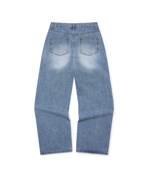 PLUNASTUDIO(プルナスタジオ)の「エッシュブーツカットパンツ(ライトブルー)(デニムパンツ・レディース・スカイブルー・SMALL/MEDIUM/LARGE)」の3枚目の写真