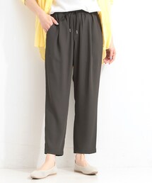 SHOO・LA・RUE | 【ひんやり/UV/SS-3L/セットアップ可】さらさらぷるん イージーテーパードパンツ(その他パンツ)