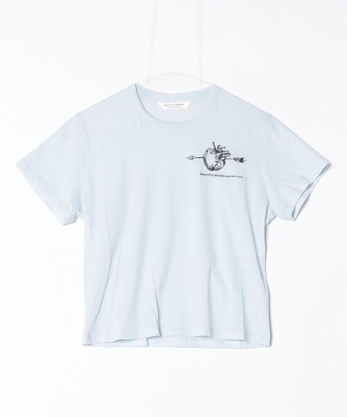 beautiful people（ビューティフルピープル）の「ELS cotton jeresy embroidery k 1626310408（Tシャツ/カットソー・メンズ・ネイビー/ライトブルー・140）」の2枚目の写真