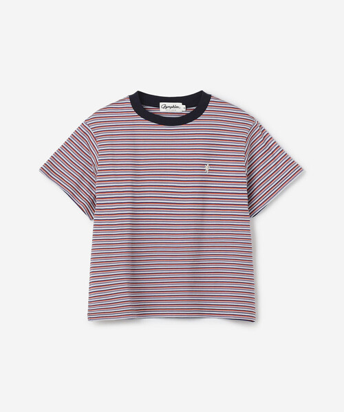 GYMPHLEX(ジムフレックス)の「Gymphlex | マルチボーダー クルーネック半袖Tシャツ WOMEN(Tシャツ/カットソー・レディース・オレンジ系その他/グリーン系その他/ブルー系その他・14/12)」の5枚目の写真