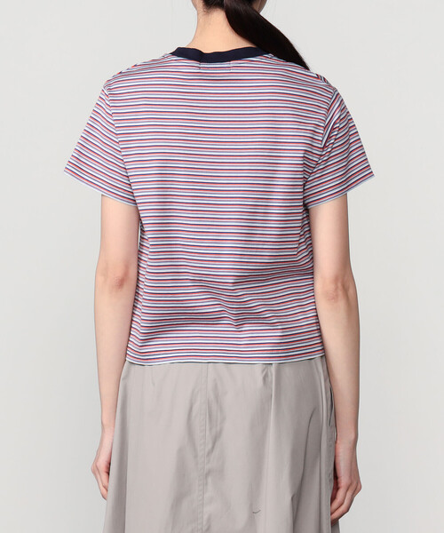 GYMPHLEX(ジムフレックス)の「Gymphlex | マルチボーダー クルーネック半袖Tシャツ WOMEN(Tシャツ/カットソー・レディース・オレンジ系その他/グリーン系その他/ブルー系その他・14/12)」の13枚目の写真