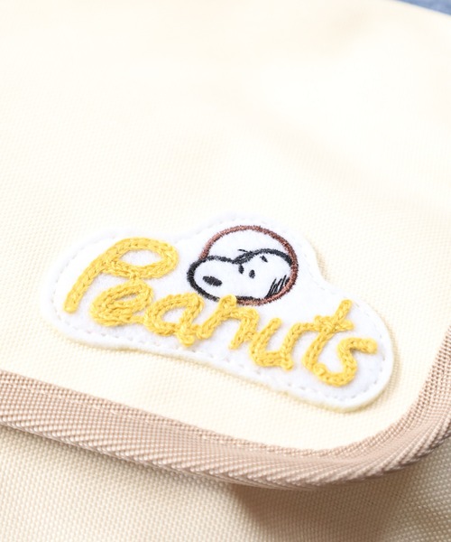 PEANUTS(ピーナッツ)の「SNOOPY スヌーピー ミニメッセンジャーバッグ RE-PET(メッセンジャーバッグ・レディース・アイボリー/ブラック/カーキブラウン・FREE)」の15枚目の写真