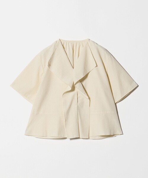 BEAUTY&YOUTH UNITED ARROWS(ビューティーアンドユースユナイテッドアローズ)の「ソリッド&ストライプ ラッフル シャツブラウス ウォッシャブル(シャツ/ブラウス・レディース・ナチュラル/ブラック/ホワイト・FREE)」の21枚目の写真