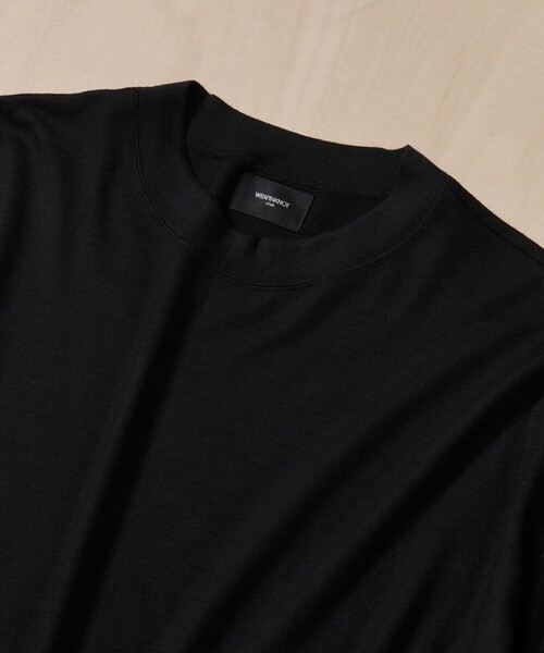 WRAPINKNOT（ラッピンノット）の「【WRAPINKNOT/ラッピンノット】S/S Blousing Tops（Tシャツ/カットソー・メンズ・ブラック・3/2）」の6枚目の写真