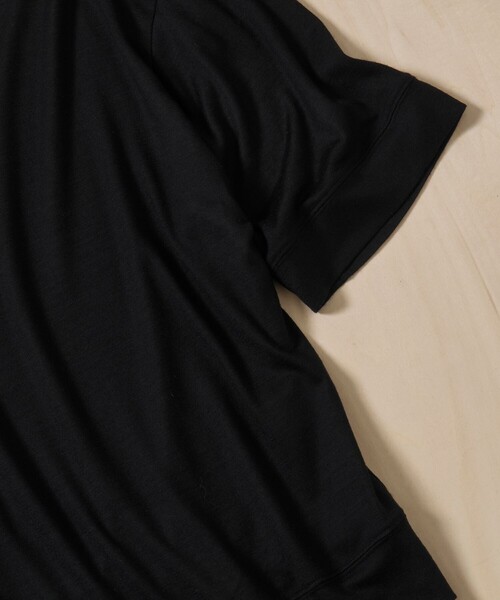WRAPINKNOT（ラッピンノット）の「【WRAPINKNOT/ラッピンノット】S/S Blousing Tops（Tシャツ/カットソー・メンズ・ブラック・3/2）」の7枚目の写真