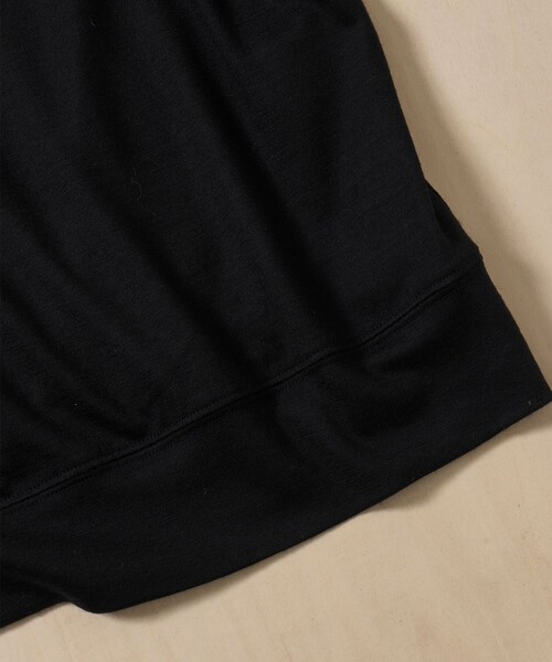 WRAPINKNOT（ラッピンノット）の「【WRAPINKNOT/ラッピンノット】S/S Blousing Tops（Tシャツ/カットソー・メンズ・ブラック・3/2）」の8枚目の写真