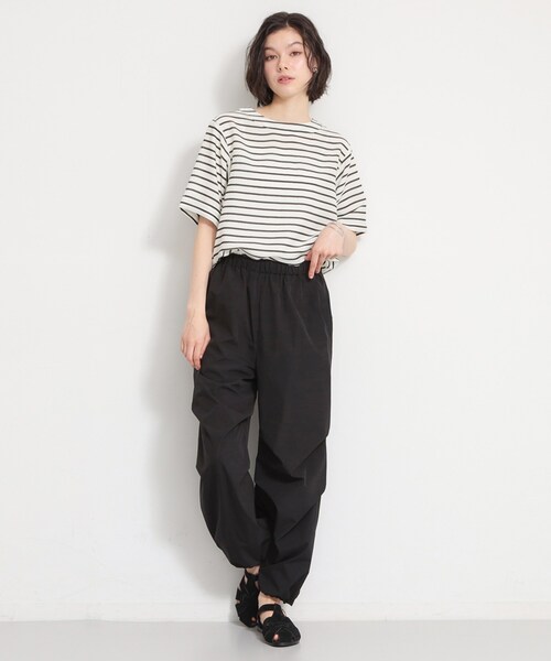 THE SHOP TK (ザ ショップ ティーケー )の「【二の腕カバーに】さらり麻調メッシュ5分袖ブラウス(シャツ/ブラウス・レディース・アイボリー系2/ブルーグリーン/ピンク系その他/ベージュ/スミクロ・13/12/14)」の16枚目の写真
