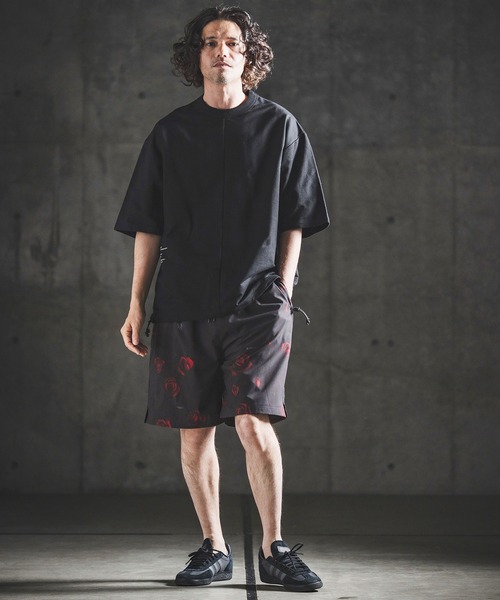 GLIMCLAP（グリムクラップ）の「mt10459- Lightweight French Terry T-shirt オーバーサイズTシャツ(202-055-gls-cg)（Tシャツ/カットソー・メンズ・ホワイト/ブラック・S/M/L）」の11枚目の写真