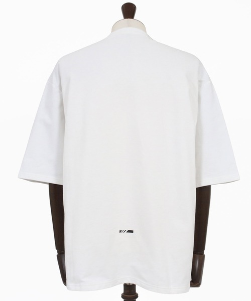 GLIMCLAP（グリムクラップ）の「mt10459- Lightweight French Terry T-shirt オーバーサイズTシャツ(202-055-gls-cg)（Tシャツ/カットソー・メンズ・ホワイト/ブラック・S/M/L）」の21枚目の写真