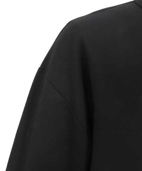 GLIMCLAP（グリムクラップ）の「mt10459- Lightweight French Terry T-shirt オーバーサイズTシャツ(202-055-gls-cg)（Tシャツ/カットソー・メンズ・ホワイト/ブラック・S/M/L）」の3枚目の写真