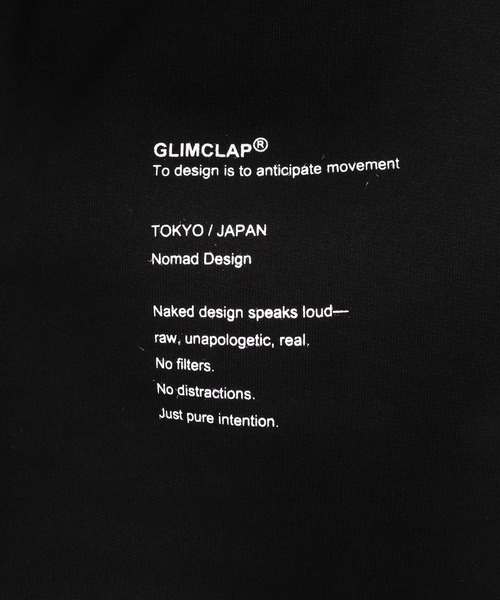GLIMCLAP（グリムクラップ）の「mt10459- Lightweight French Terry T-shirt オーバーサイズTシャツ(202-055-gls-cg)（Tシャツ/カットソー・メンズ・ホワイト/ブラック・S/M/L）」の7枚目の写真