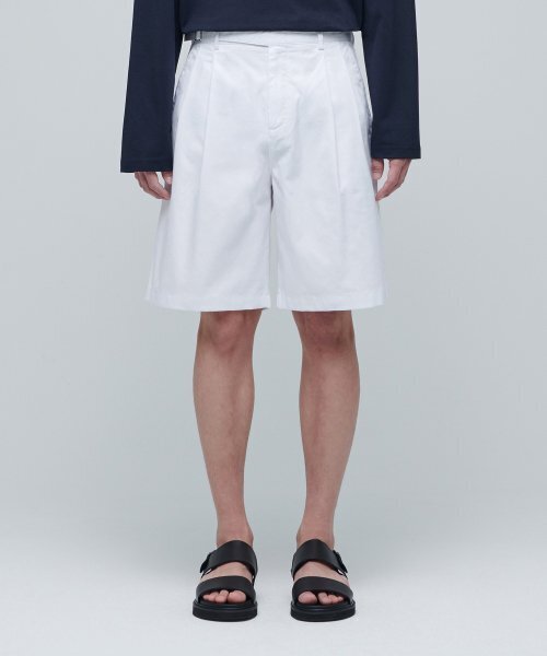 MUSINSA STANDARD（ムシンサスタンダード）の「コットングルカショーツ[ホワイト]（その他パンツ・メンズ・その他・38/36/34/32/30/31/33/27/28/29）」の2枚目の写真