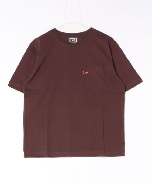 Lee(リー)の「Leeロゴ ポケットTシャツ(Tシャツ/カットソー・メンズ・ホワイト/ブラウン/ブラック/チャコール・SMALL/MEDIUM/LARGE/X-LARGE)」の4枚目の写真