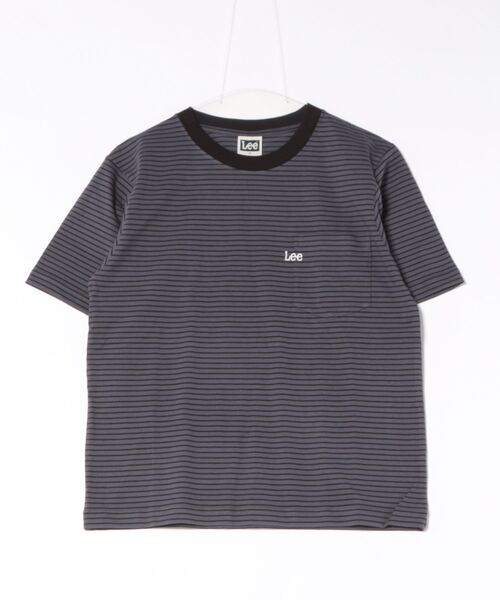 Lee（リー）の「Lee/リー Leeロゴ ポケットTシャツ（Tシャツ/カットソー・メンズ・ホワイト/ブラウン/ブラック/チャコール・SMALL/MEDIUM/LARGE/X-LARGE）」の4枚目の写真