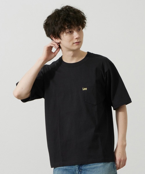Lee（リー）の「Lee/リー Leeロゴ ポケットTシャツ（Tシャツ/カットソー・メンズ・ホワイト/ブラウン/ブラック/チャコール・SMALL/MEDIUM/LARGE/X-LARGE）」の6枚目の写真