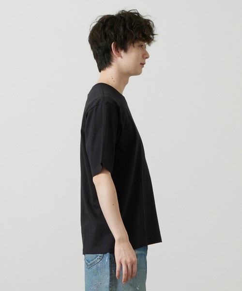 Lee（リー）の「Lee/リー Leeロゴ ポケットTシャツ（Tシャツ/カットソー・メンズ・ホワイト/ブラウン/ブラック/チャコール・SMALL/MEDIUM/LARGE/X-LARGE）」の8枚目の写真