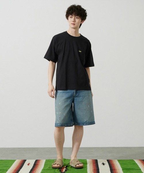 Lee（リー）の「Lee/リー Leeロゴ ポケットTシャツ（Tシャツ/カットソー・メンズ・ホワイト/ブラウン/ブラック/チャコール・SMALL/MEDIUM/LARGE/X-LARGE）」の11枚目の写真