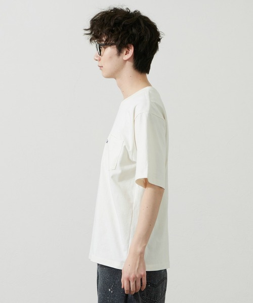 Lee（リー）の「Lee/リー Leeロゴ ポケットTシャツ（Tシャツ/カットソー・メンズ・ホワイト/ブラウン/ブラック/チャコール・SMALL/MEDIUM/LARGE/X-LARGE）」の15枚目の写真