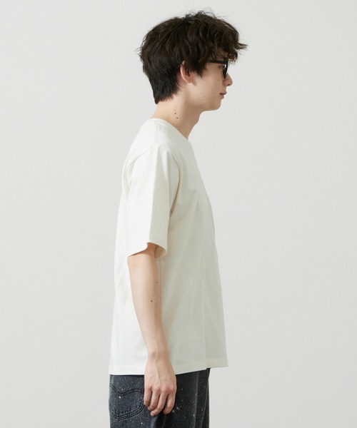 Lee（リー）の「Lee/リー Leeロゴ ポケットTシャツ（Tシャツ/カットソー・メンズ・ホワイト/ブラウン/ブラック/チャコール・SMALL/MEDIUM/LARGE/X-LARGE）」の16枚目の写真