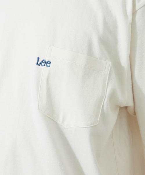 Lee（リー）の「Lee/リー Leeロゴ ポケットTシャツ（Tシャツ/カットソー・メンズ・ホワイト/ブラウン/ブラック/チャコール・SMALL/MEDIUM/LARGE/X-LARGE）」の18枚目の写真