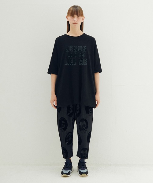 STOF(ストフ)の「JESUS LOOKS Emboro Tee(Tシャツ/カットソー・メンズ・カーキ/ブラック/ホワイト・M/S)」の6枚目の写真