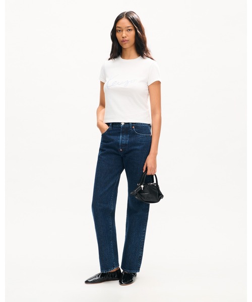 KENZO(ケンゾー)の「'KENZO Signature' ストレート パンツ イン ジャパニーズ デニム(デニムパンツ・レディース・ブルー系その他7・26/27/25/28)」の5枚目の写真