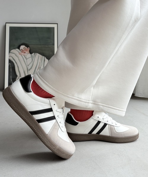 LUGG NAGG(ラグナグ)の「【unanthor】ミリタリー調オールドベーシックスニーカー(スニーカー・レディース・ブラック/ピンク/ベージュ・22.5cm/23.0cm/23.5cm/24.0cm/24.5cm)」の7枚目の写真