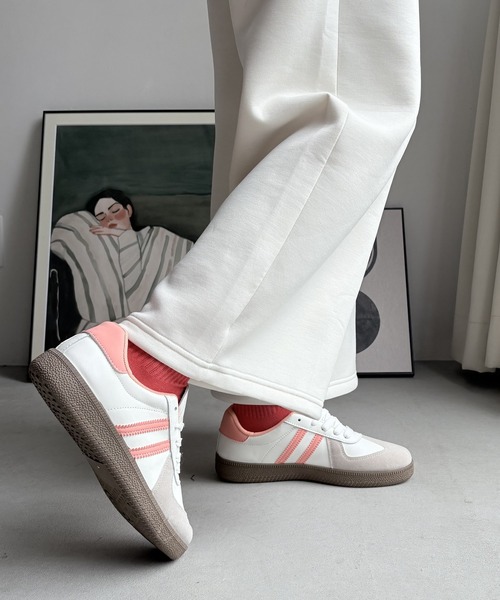 LUGG NAGG(ラグナグ)の「【unanthor】ミリタリー調オールドベーシックスニーカー(スニーカー・レディース・ブラック/ピンク/ベージュ・22.5cm/23.0cm/23.5cm/24.0cm/24.5cm)」の10枚目の写真