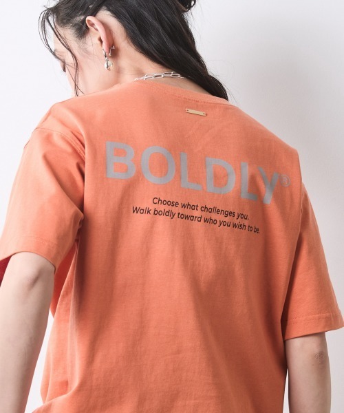 CHIC STYLE(シックスタイル)の「綿100%ロゴプリントカラーTシャツ<大きいサイズ有>シックスタイル(Tシャツ/カットソー・レディース・オレンジ/ブラック/ブルー系・L/M/5L/4L/3L/LL)」の17枚目の写真