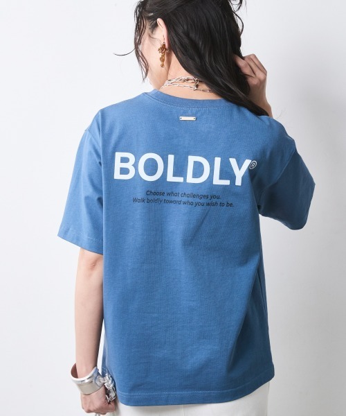 CHIC STYLE(シックスタイル)の「綿100%ロゴプリントカラーTシャツ<大きいサイズ有>シックスタイル(Tシャツ/カットソー・レディース・オレンジ/ブラック/ブルー系・L/M/5L/4L/3L/LL)」の21枚目の写真