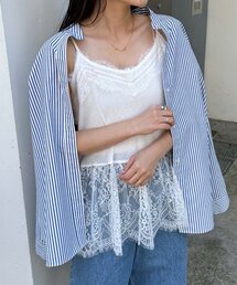 CIAOPANIC TYPY（チャオパニックティピー）の「裾レースドッキングシアーキャミチュニック（キャミソール）」