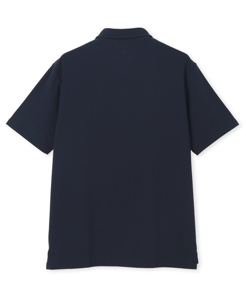 LANVIN en Bleu(ランバンオンブルー)の「速乾・防シワ・UVカット「COOLFIBER」 台衿付 ボタンダウン ビジカジ対応 ポロシャツ(ポロシャツ・メンズ・ネイビー/ホワイト/チャコールグレー・52/50/48/46)」の7枚目の写真