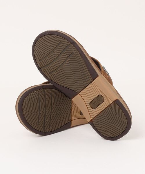 REEF(リーフ)の「REEF メンズ LEATHER OFFSHORE ビーチサンダル 【2026年春夏モデル】/リーフレザーサンダル(サンダル・メンズ・ブラック×レッド・28cm/27cm/26cm)」の10枚目の写真