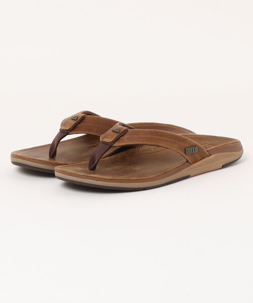 REEF(リーフ)の「REEF メンズ LEATHER OFFSHORE ビーチサンダル 【2026年春夏モデル】/リーフレザーサンダル(サンダル・メンズ・ブラック×レッド・28cm/27cm/26cm)」の8枚目の写真